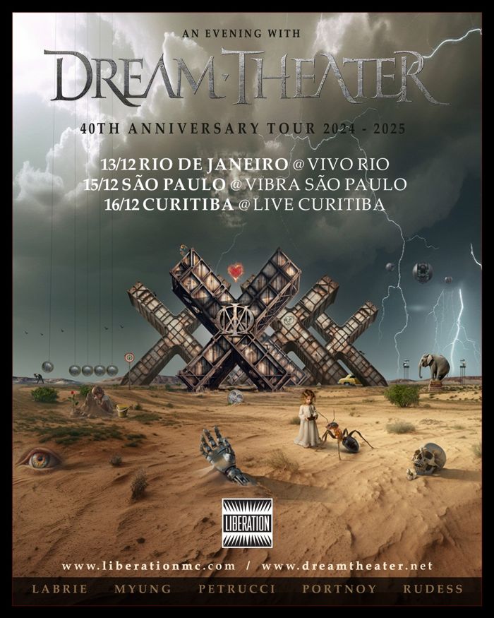 Cartaz de turnê do Dream Theater apresenta referências; Você consegue achar todas?