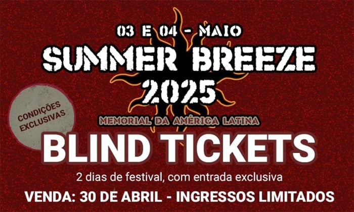 Summer Breeze Brasil anuncia edição 2025 e venda de ingressos em 30 de abril